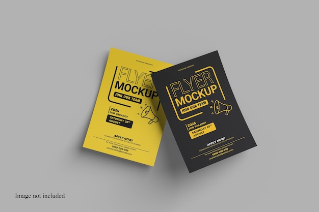 Clean flyer mockup para apresentar seu design aos clientes