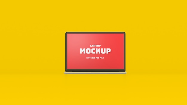 PSD clean laptop mockup bearbeitbar