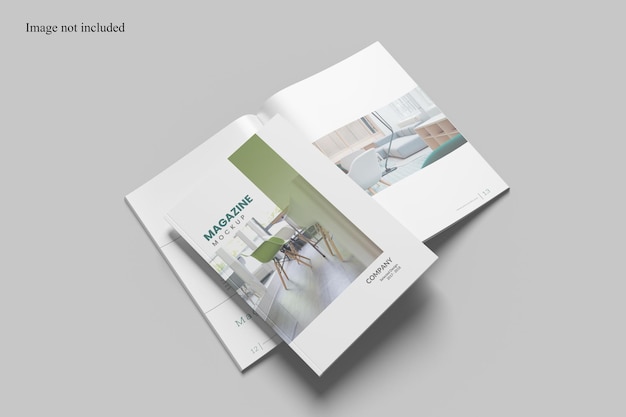 Clean magazine mockup para mostrar su diseño a los clientes