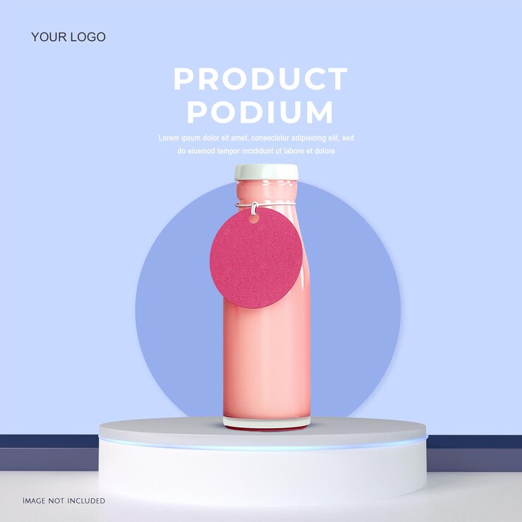 clean product podium display promotion