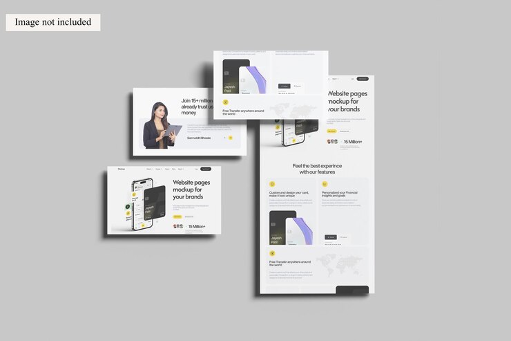 PSD cleanmultipages mockup del sitio web para mostrar su diseño a los clientes