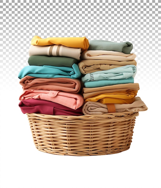 PSD clear cut towel basket imagem profissional e gráficos limpos garantidos