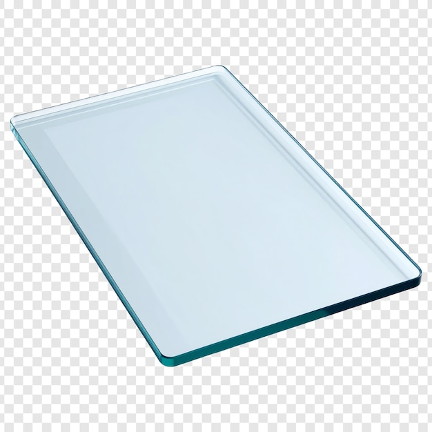 Clear glass rectangular plate or tray for kitchen or dining