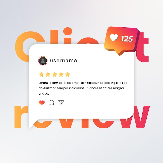 Client Review on Social Media