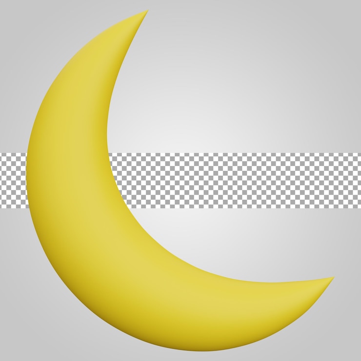PSD clima lunar sobre fondo transparente 3d render
