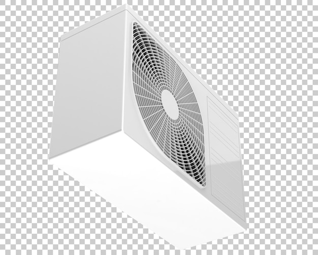 PSD climatiseur isolé sur fond transparent illustration de rendu 3d