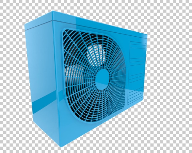Climatiseur isolé sur fond transparent illustration de rendu 3d