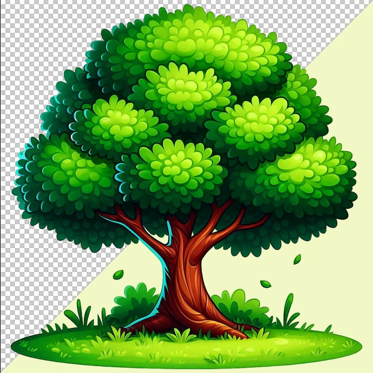 PSD clip art arbre unique arbres page ou clip d'arbre forestier png psd sur un fond transparent