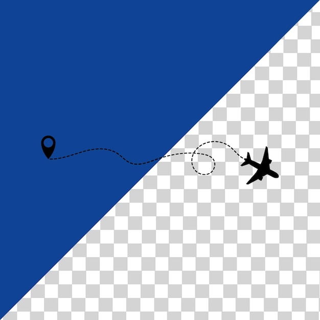 Clip-Art der Flugbahn des Flugzeugs PNG