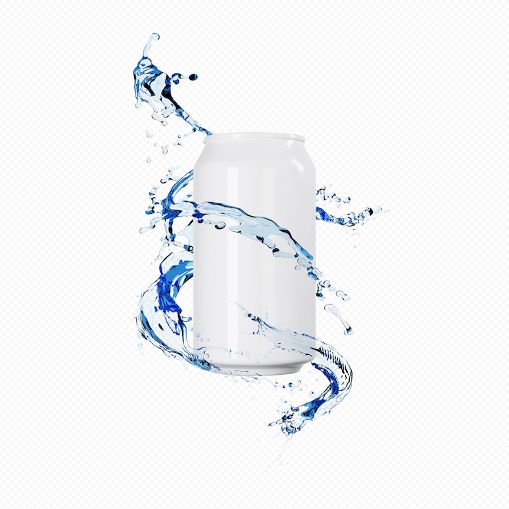 PSD clip art éclaboussure ondulé isolé sur fond bleu éclaboussure d'eau de forme liquide torsadée