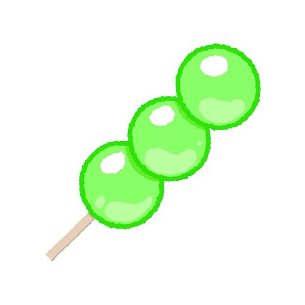 El clip art de la uva verde Tanghulu