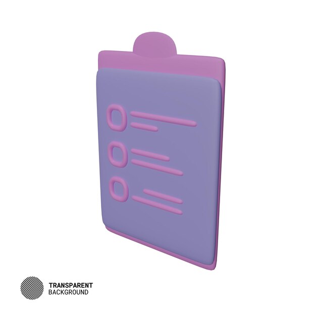 PSD clip de icono 3d