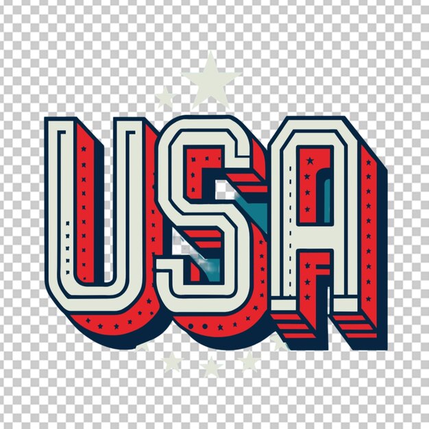 PSD el clip de texto de usa png