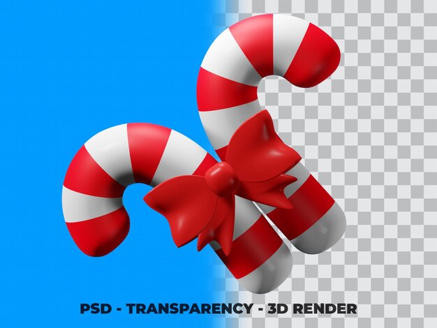 Clipart De Bonbons 3d Avec Modélisation De Rendu Transparent Premium Psd