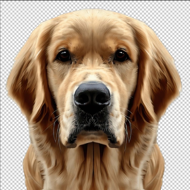 PSD clipart de cara de perro para diseñadores