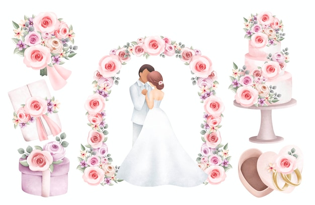 Clipart de casamento