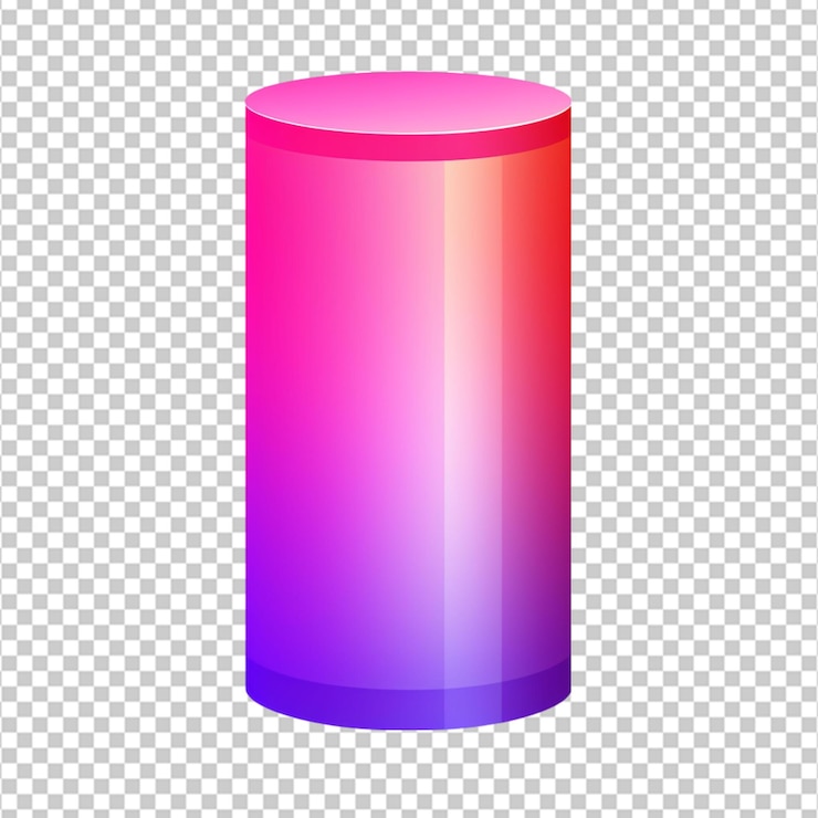 PSD clipart de cilindro em fundo branco