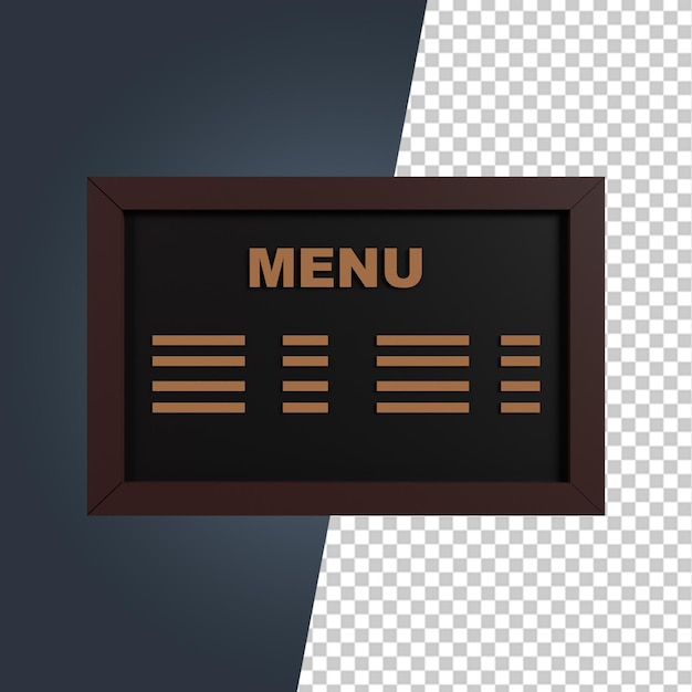 Clipart de renderização 3d de cafeteria