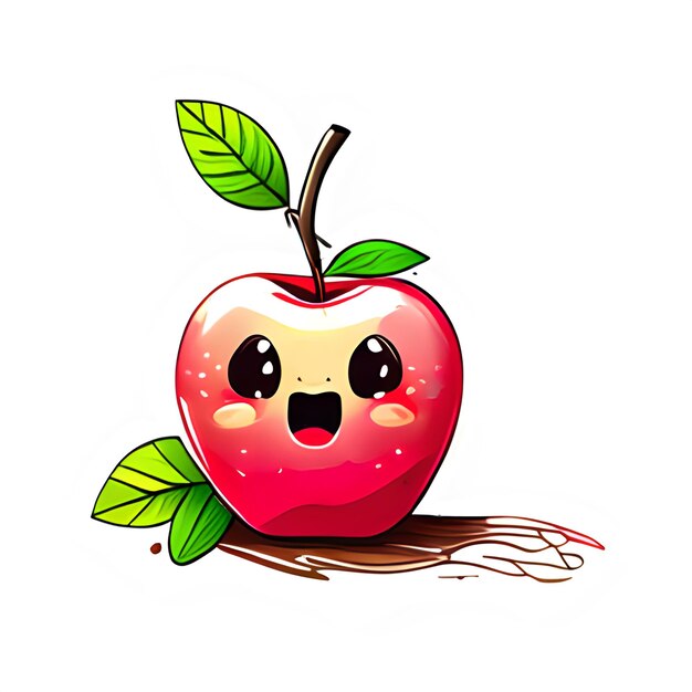 PSD clipart de diseño de ilustración de apple