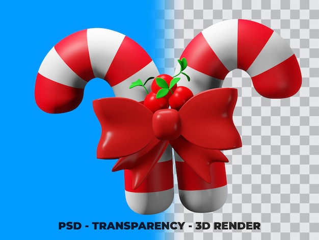 PSD clipart de dulces 3d con modelado de renderizado de transparencia psd premium