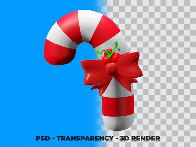 Clipart de dulces 3D con modelado de renderizado de transparencia psd premium