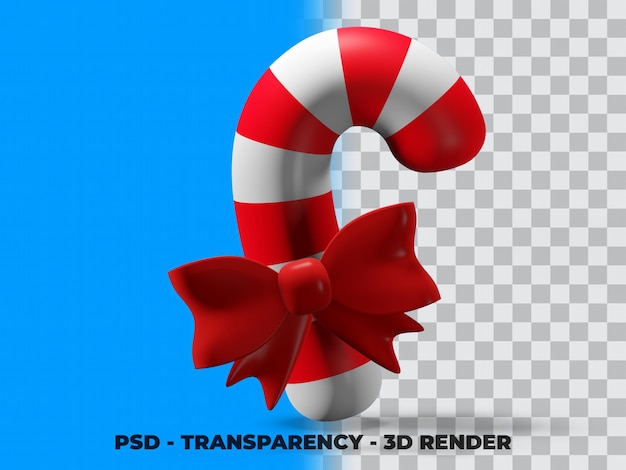 Clipart de dulces 3D con modelado de renderizado de transparencia psd premium