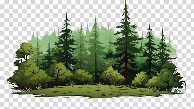 PSD le clipart forestier