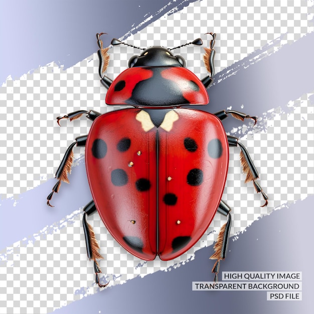 PSD clipart d'insecte 3d png clipart transparent à fond isolé