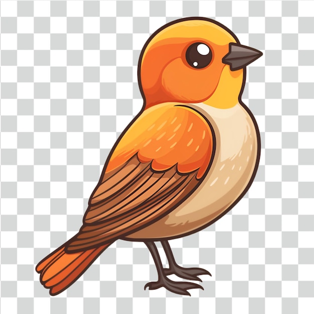 PSD clipart d'oiseau psd sur un fond transparent