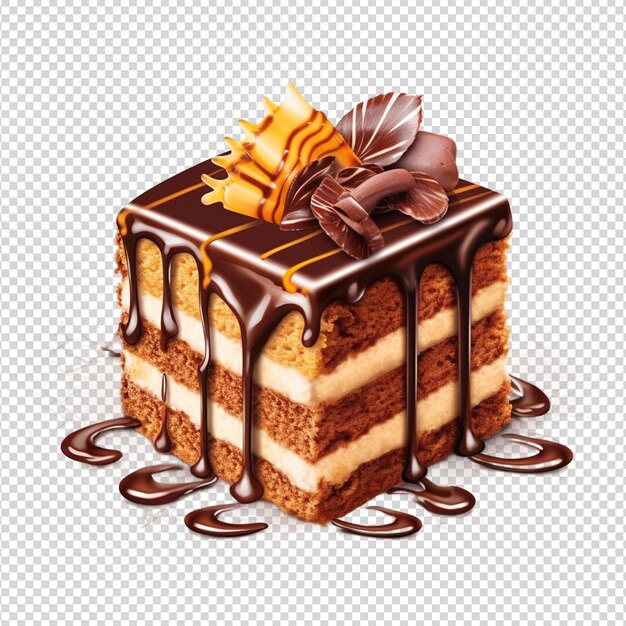 PSD clipart del pastel de cumpleaños