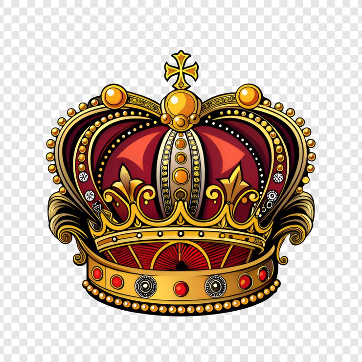 PSD clipart png de la couronne royale isolé sur un fond transparent