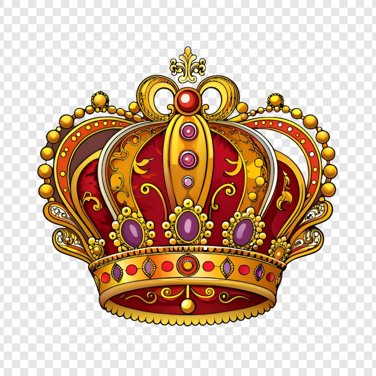 PSD clipart png de la couronne royale isolé sur un fond transparent