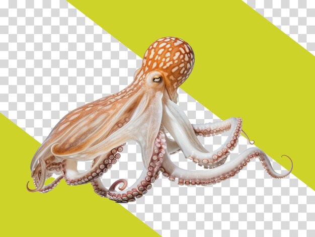 Clipart de pulpo en el fondo transaprent