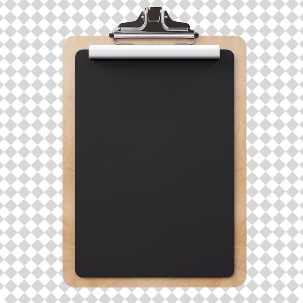 PSD clipboard vide isolé sur un fond transparent au format de fichier png