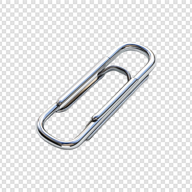 Clips de papier isolés sur un fond transparent