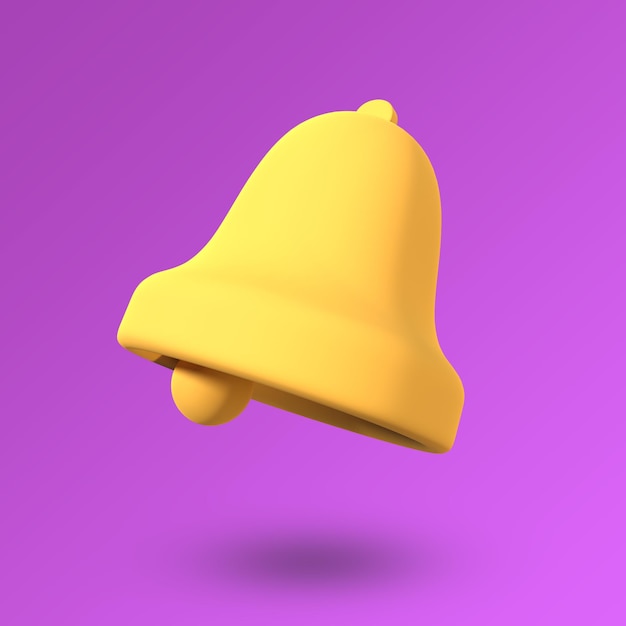 PSD cloche d'icône 3d