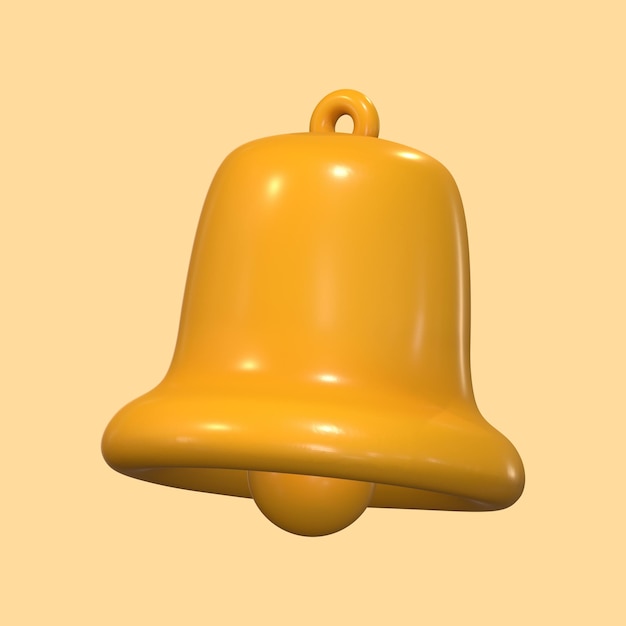 Cloche jaune modèle 3D