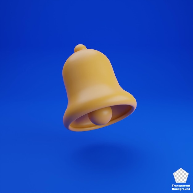 PSD cloche, noël, 3d, illustration