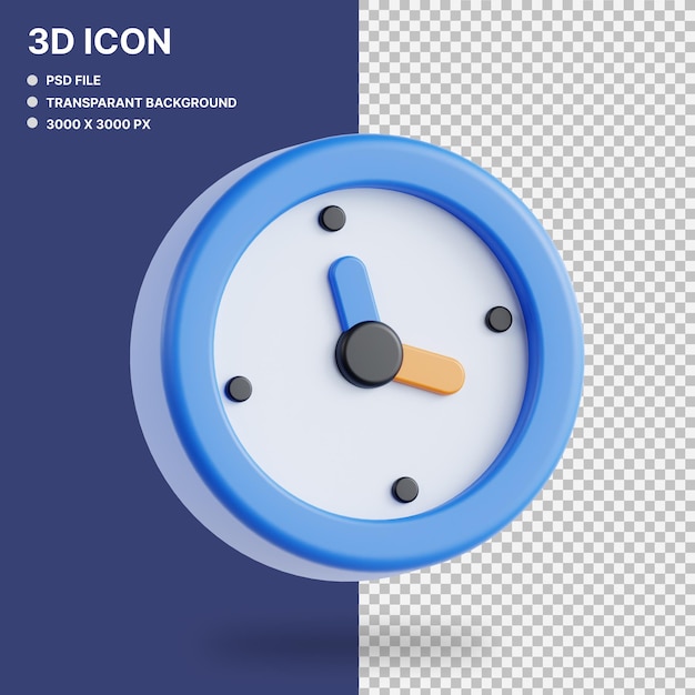 Clock 3d illustration