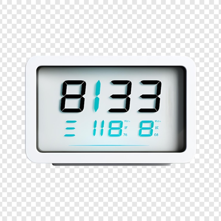 PSD clock isolated on transparent background