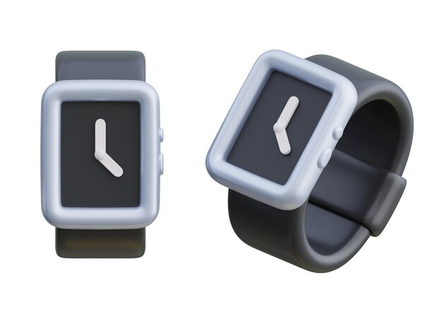 clock screen smart watch 3D Icon