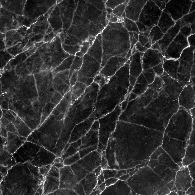 Close-up di una lussuosa superficie di marmo nero con vene dettagliate