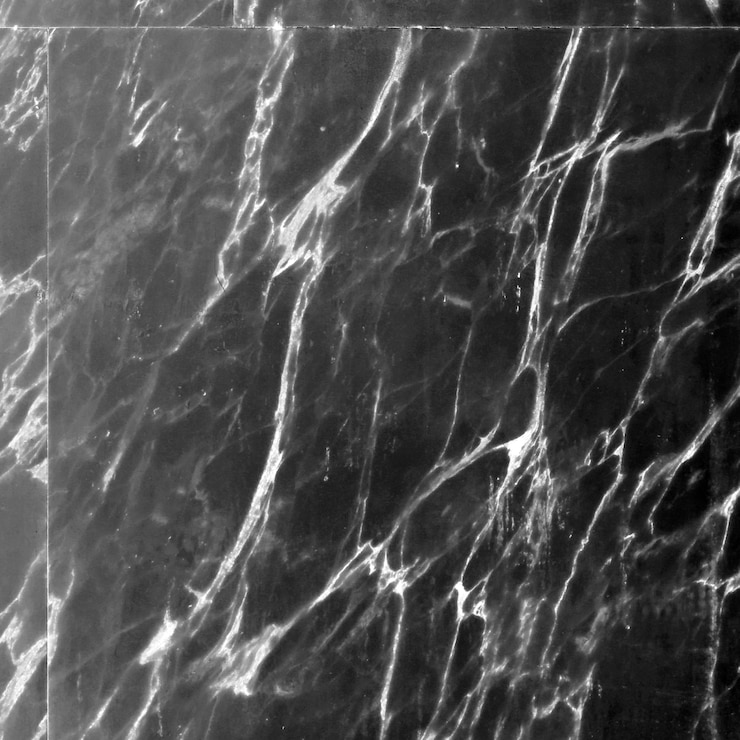 PSD close-up di una superficie di marmo nero con vene bianche