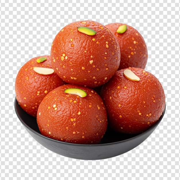 Close-up do delicioso doce indiano Ladoo com pistache e guarnição de amêndoa