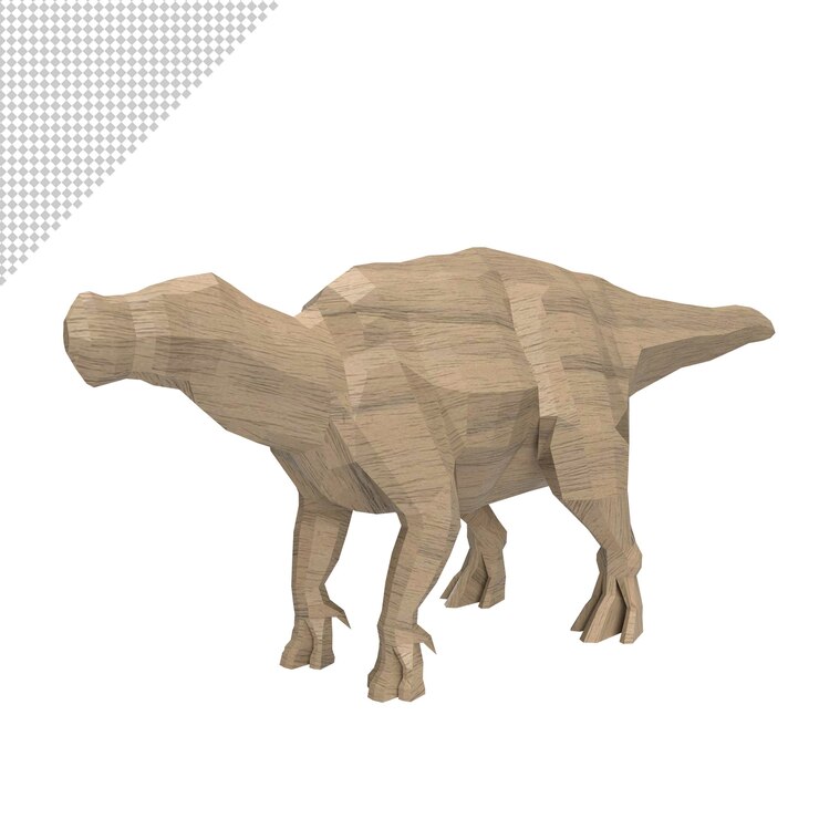 PSD close-up em dino isolated