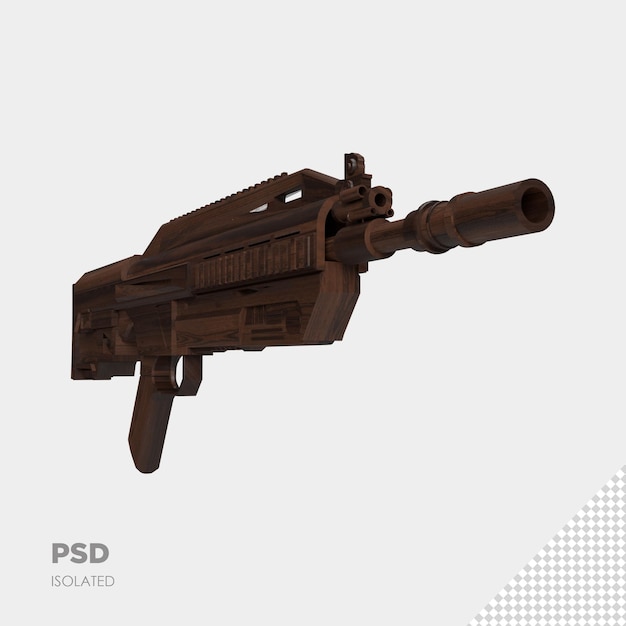 Close-up em gu 3d isolado premium psd