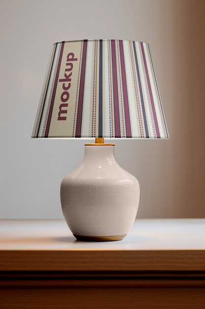 PSD close-up em modelo de lâmpada dentro de casa