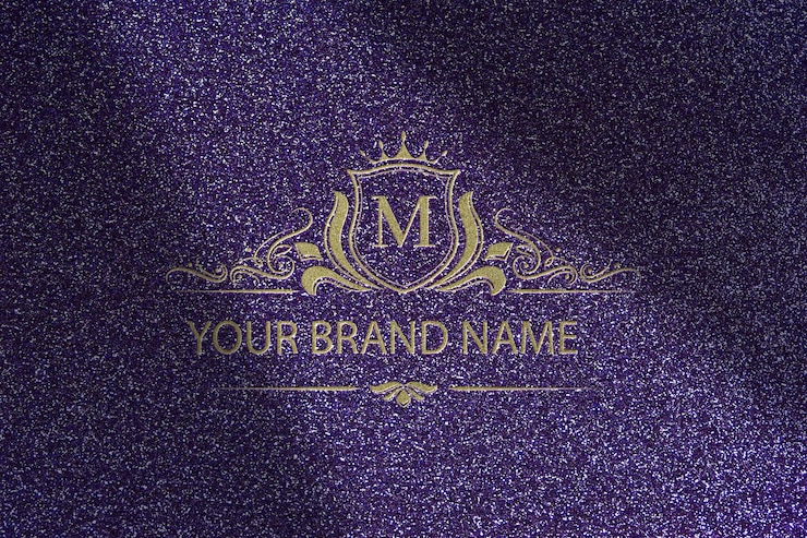 PSD close-up em simples luxury debossed gold logo mockup mockup de logotipo simples em fundo texturizado preto