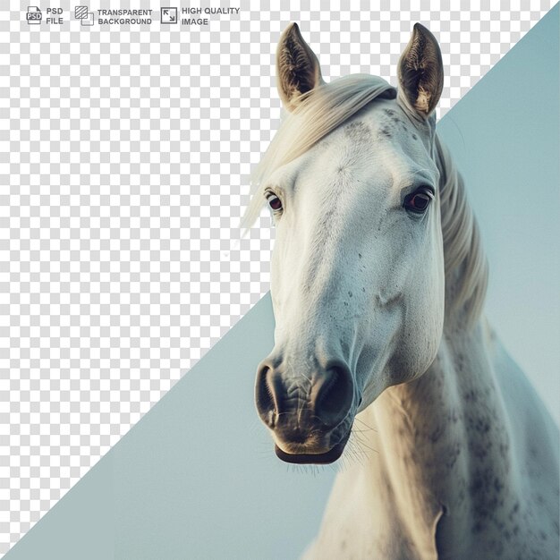 PSD close up horse transparent background png