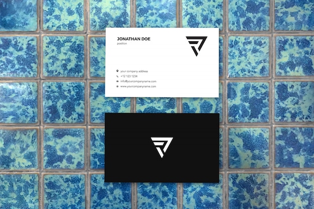 Close-up no businesscard mockup